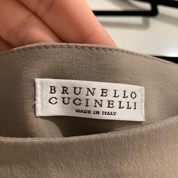 Italian Vintage Brunello Cucinelli Silk Skirt - Picture 5 of 7